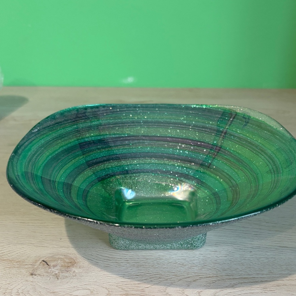 Unique glass bowl from Italy